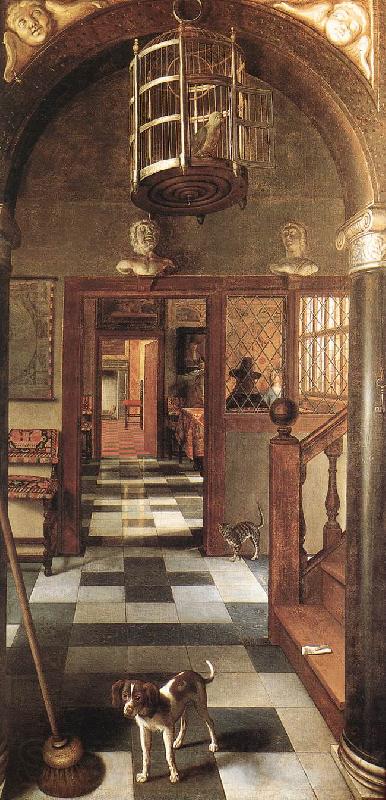 HOOGSTRATEN, Samuel van View of a Corridor af Spain oil painting art